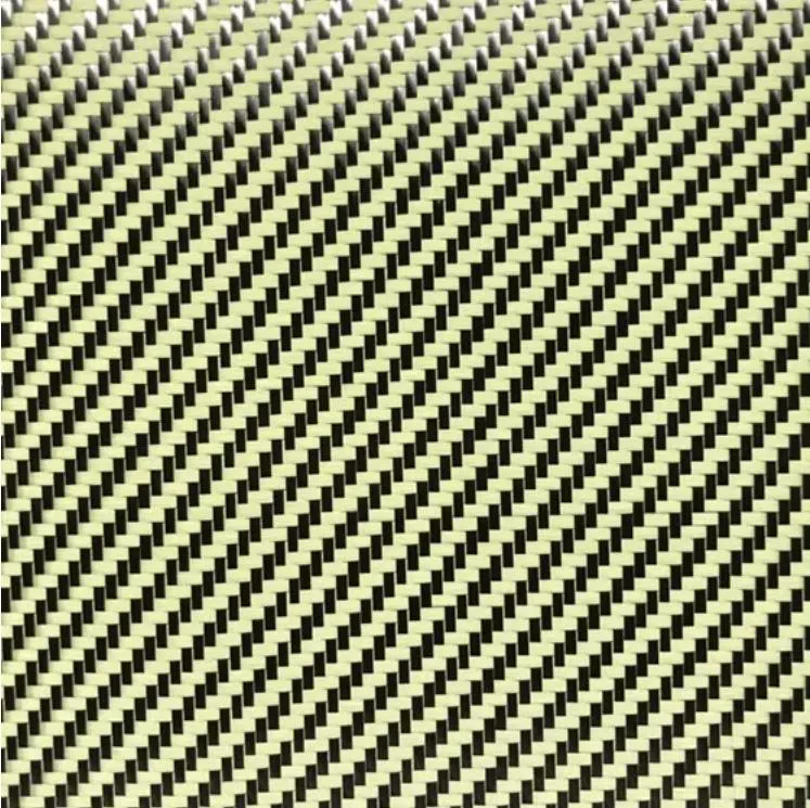 Carbon Fiber Cloth 3K Kevlar 1500d Twill Carbon Kevlar Hybrid Fabric