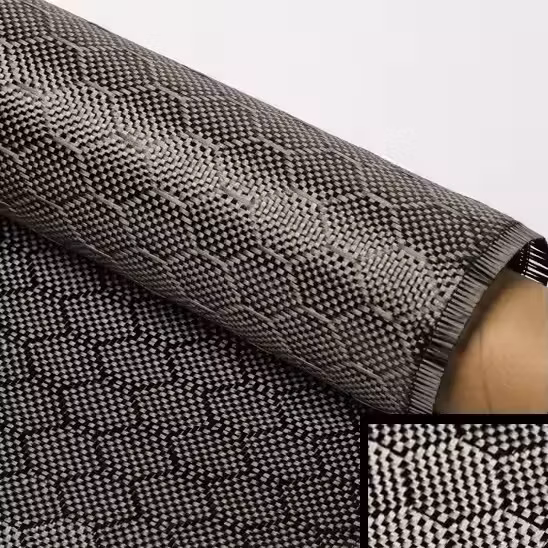 맞춤형 자카드 탄소 섬유 천